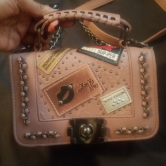 EDGY Mauve colored crossbody - Picture 3 of 5